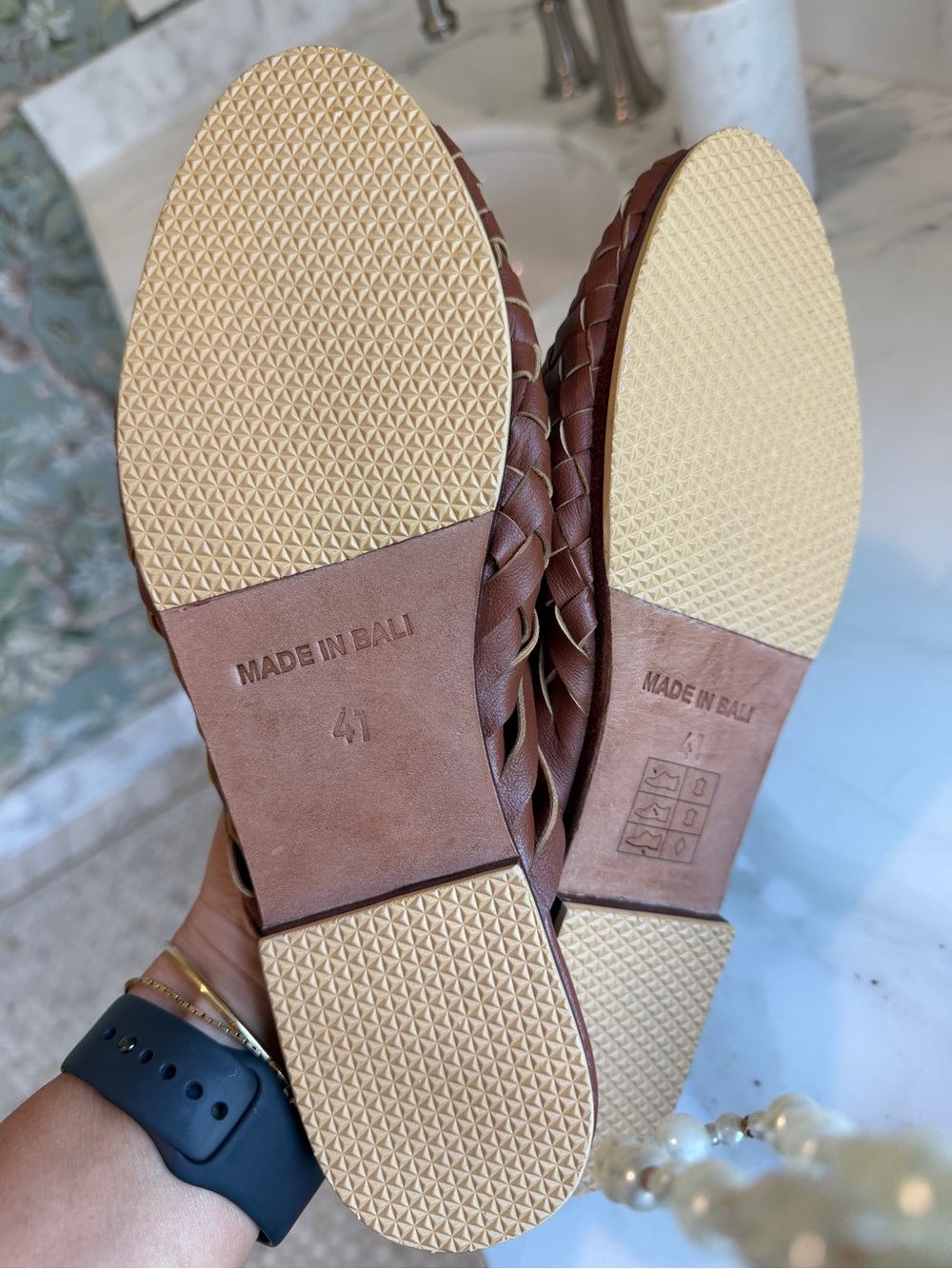 The Simple Folk Leather Woven Mules - Picture 3 of 3